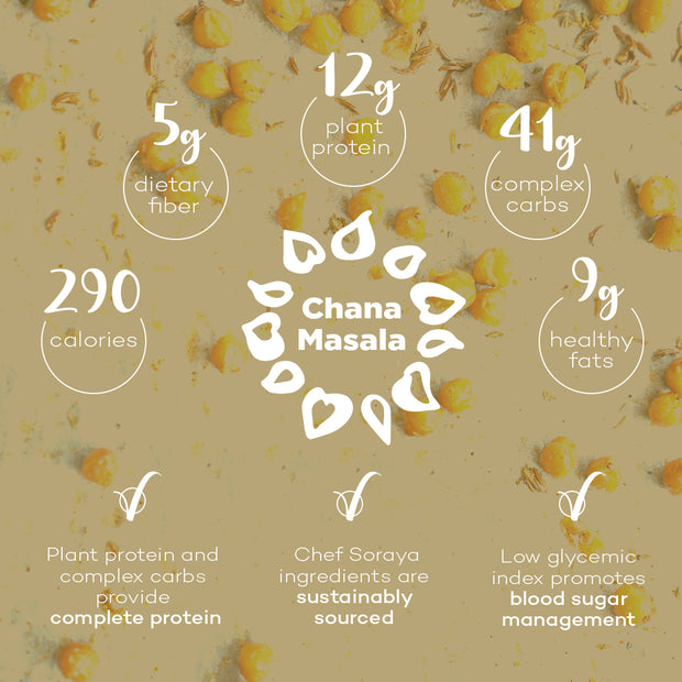 Chana Masala Bowl - Chickpeas, Rice, Hemp & Quinoa