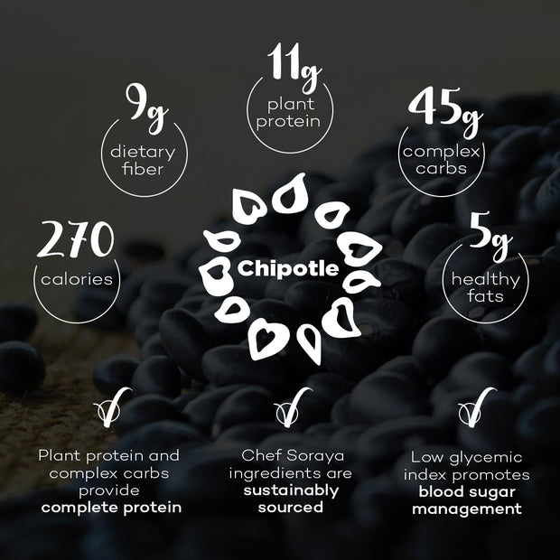 Chipotle Bowl - Black Beans, Rice, Hemp, & Quinoa
